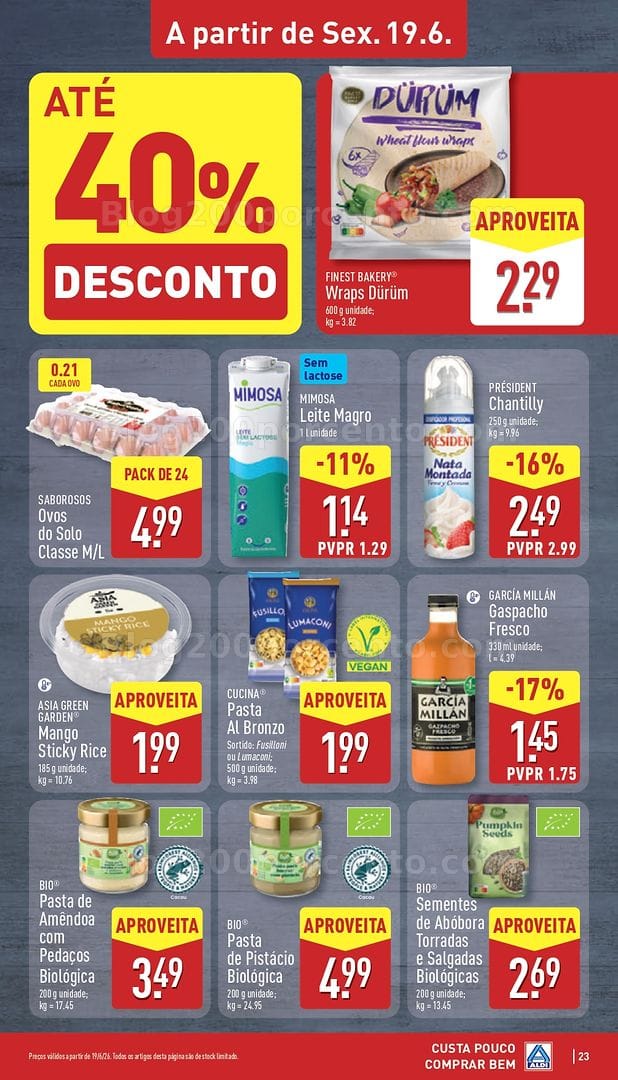 Antevisão Folheto ALDI Promoções de 15 a 21 junho
